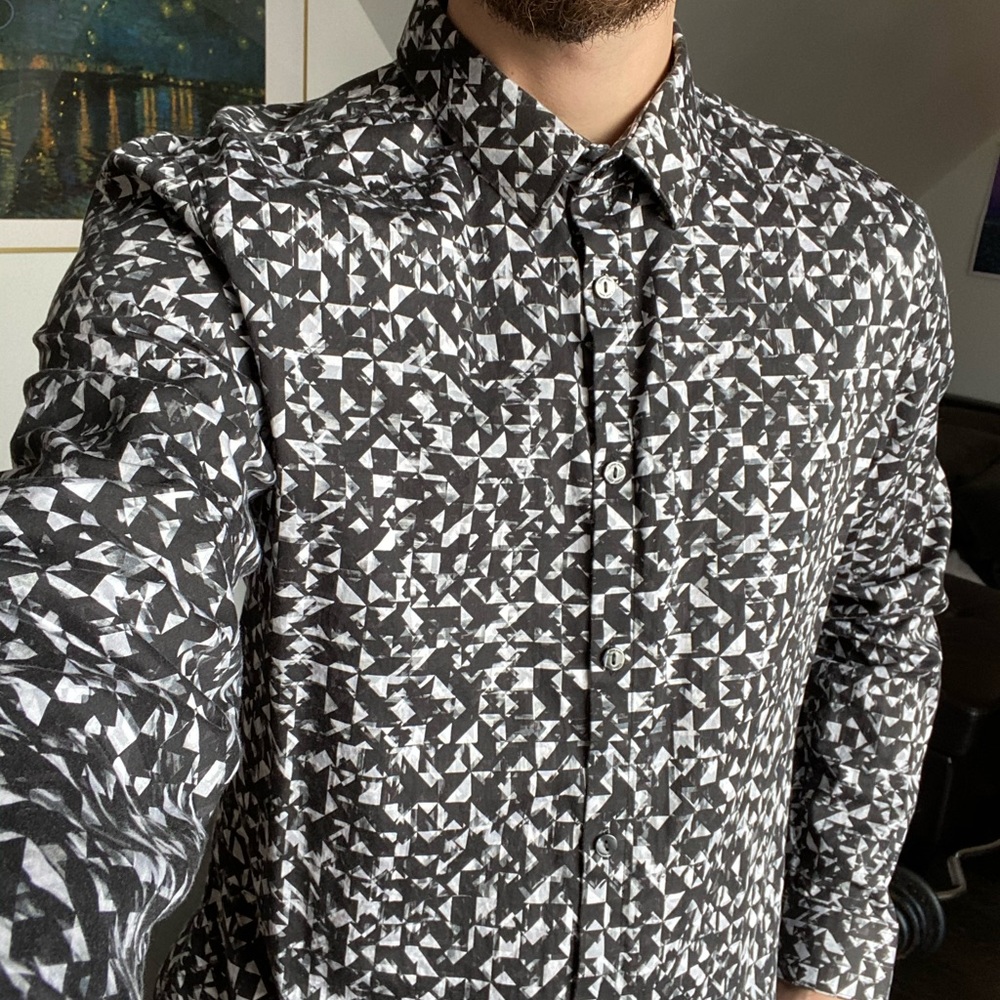 Calvin Klein geo dress shirt